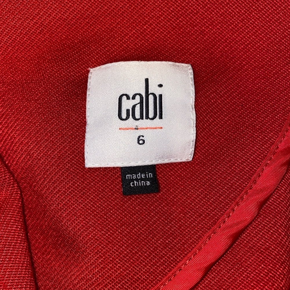 CAbi Little Red Blazer Jacket Size 6 Style #3374 - Picture 7 of 16